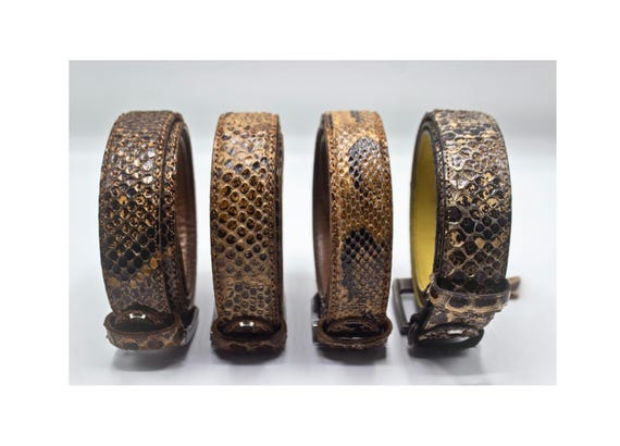 Snake Skin Belt, Real Snake Leather, Handmade, Gift, Unisex 