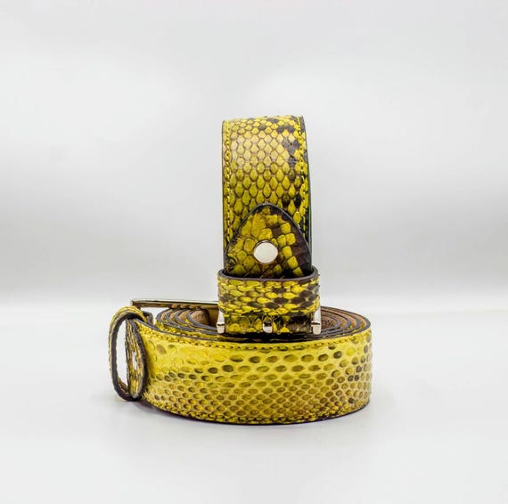 Snake Skin Belt, Real Snake Leather, Handmade, Gift, Unisex, Man
