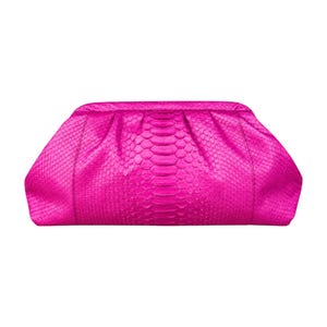 purple Python Leather Clutch, Python Leather Pouch, Handmade Exotic Snakeskin Bag, Luxury Evening Clutch, Statement Designer Bag,