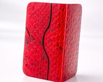 Portefeuille en cuir de python véritable, fait main, cadeau de Noël, cadeau pour homme et femme, portefeuille artisanal