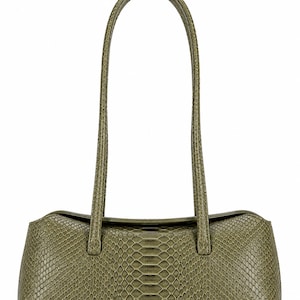 Genuine Python Leather Handbag , Luxury purple Snakeskin Purse for Women, snake skin bag, python skin bag , Statement Shoulder Bag , gift