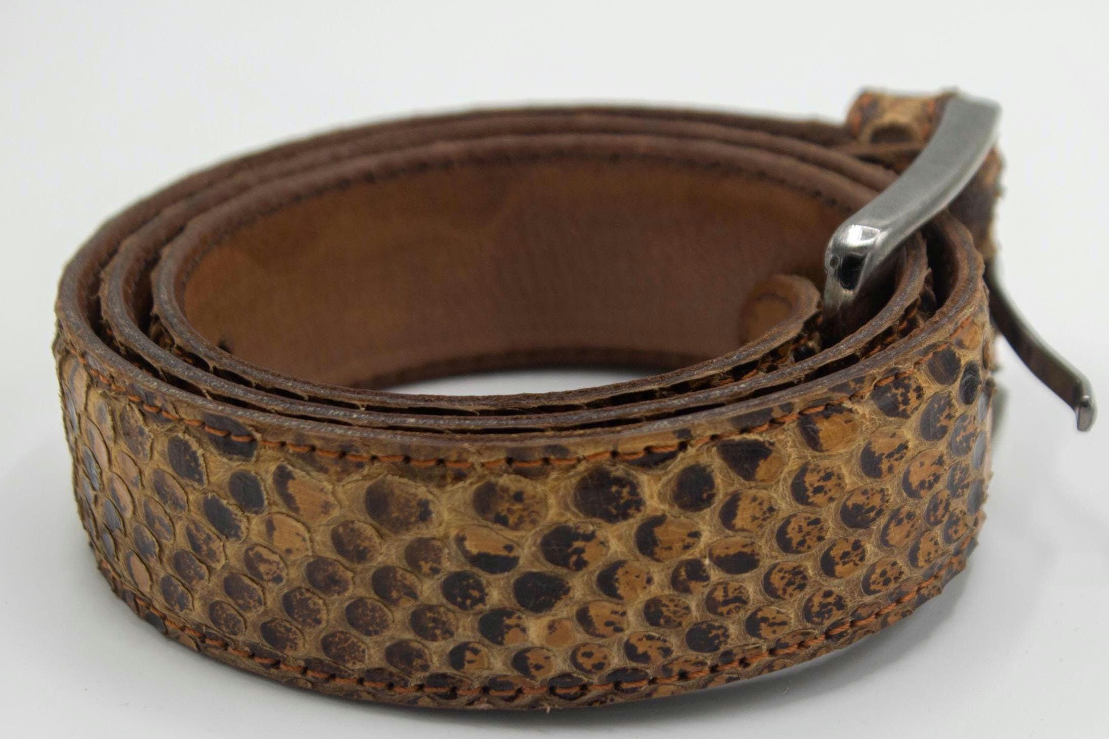 Snake Skin Belt, Real Snake Leather, Handmade, Gift, Unisex, Man, Woman ...