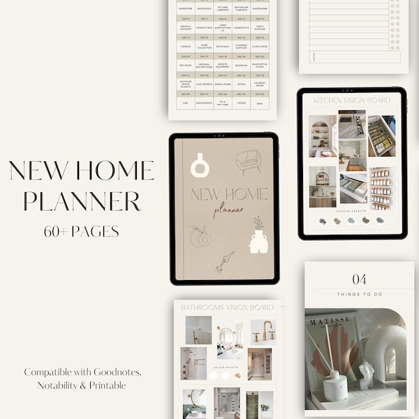 Moving Planner | Home Décor | Moving Plan | Moving Binder | Moving Gift | Home Build Guide | Moving Checklist Printable | Declutter Planner