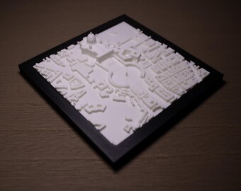 Saint Peter's Basilica, 1:10,000 scale map of 1/2 mile area, architectural site