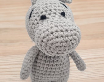 Crochet hippo