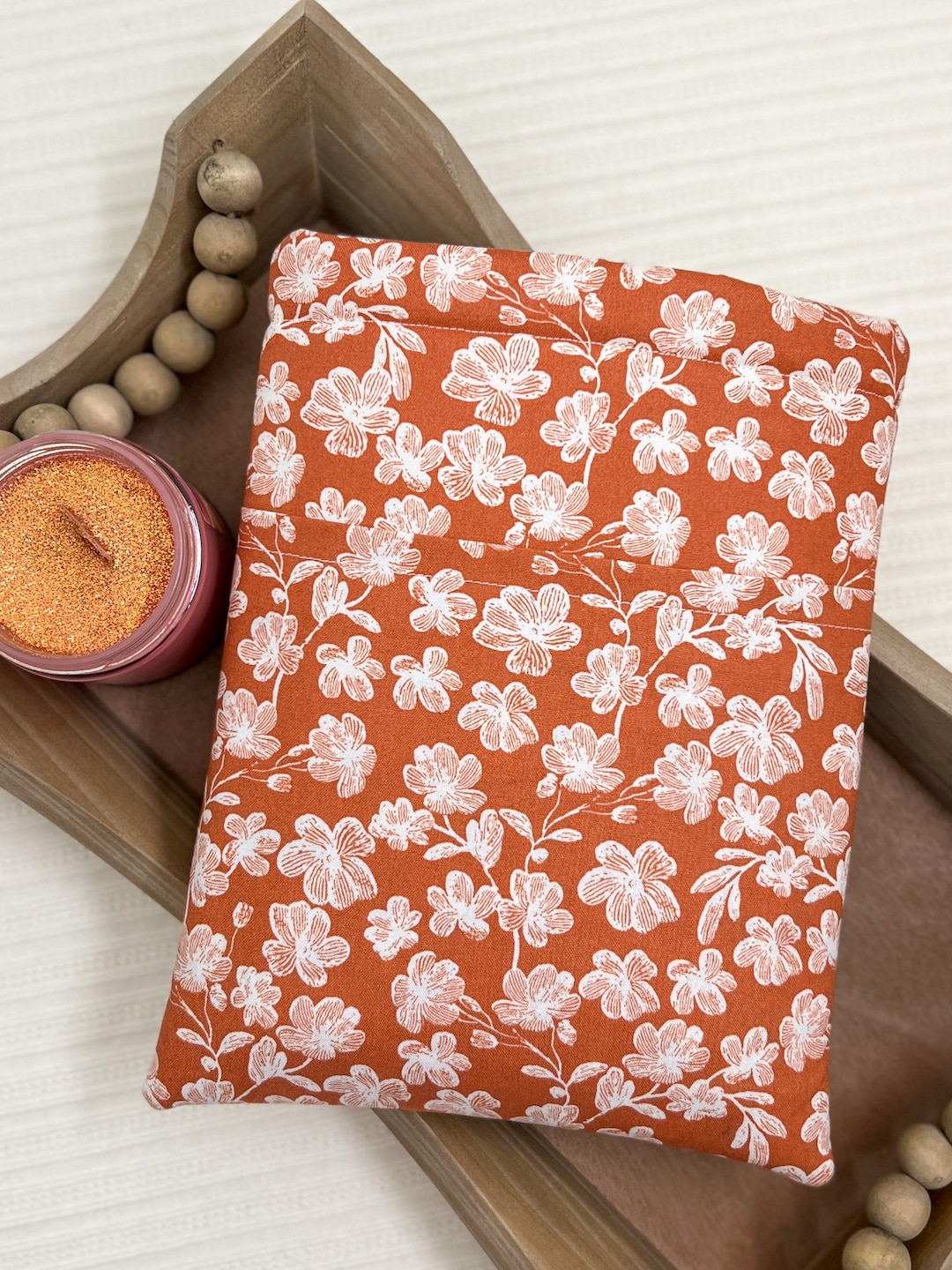Rustic Floral Book Sleeve Kindle Sleeve Paperback Book Sleeve Hardcover
