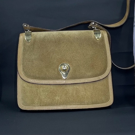 Vintage Giorgio Gucci Roma Suede Bag Purse Authent