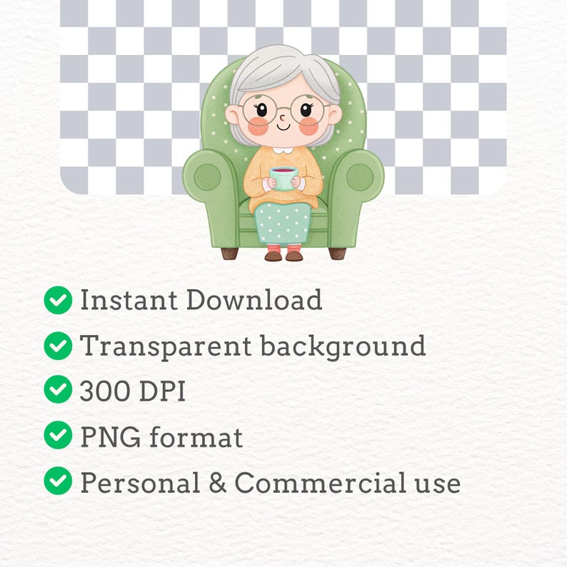 Cute Grandma Clipart PNG, Whimsical Grandmother & Kids, Family Moments, Cute Grandmother and Grandkids PNGs, Family Love, Commercial Use, cute grandma clipart, elderly woman png, grandma png, grandma clipart, senior lady art, watercolor granny, grandma stickers, old lady clipart, senior woman png, grandma sublimation, whimsical grandma, grandmother clipart, grandma art, Mother's Day, Grandparents' Day clipart