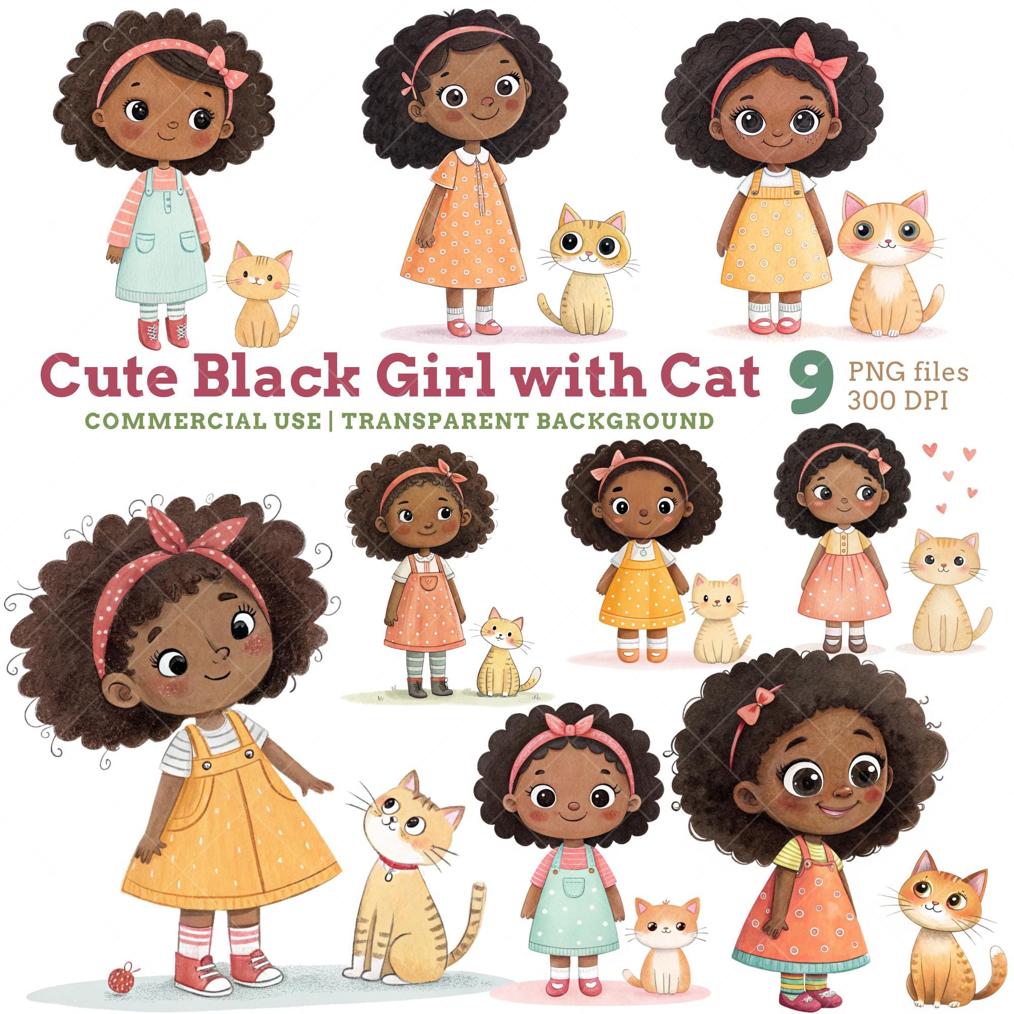 Afro Kitty - Etsy