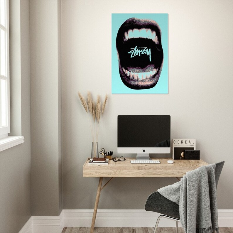 Stussy Posters for Bedroom Brand Print Poster Art Poster Wall Etsy