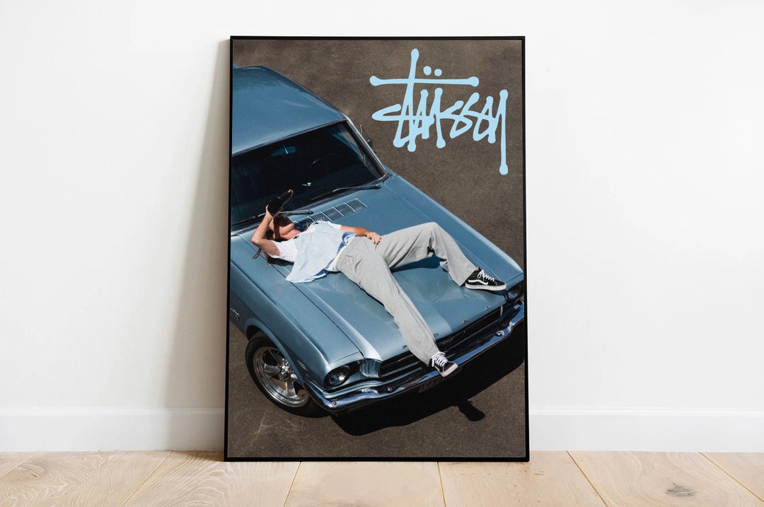 Stussy Posters for Bedroom Blue Car Print Poster Car Poster Etsy