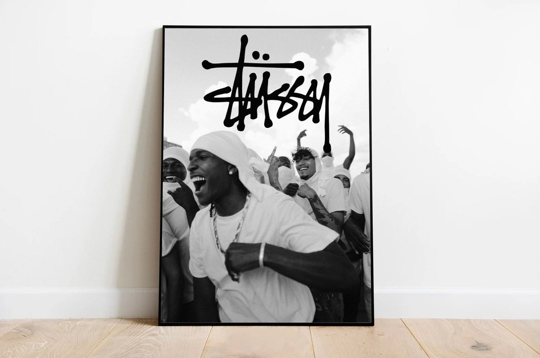 Stussy Posters for Bedroom ASAP Rocky Print Poster Car Poster Wall Art ...