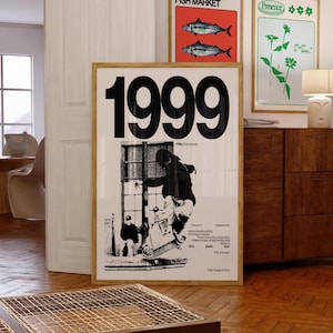 Skate Poster Minimalistischer Kunstdruck - Wohnzimmer Wandkunst, Ästhetische Kunst Trendy Poster Design - Schlafzimmer Dekor oder Küchenposter