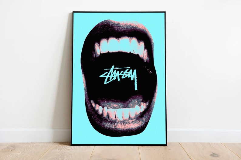 Stussy Posters for Bedroom Brand Print Poster Art Poster Wall Etsy