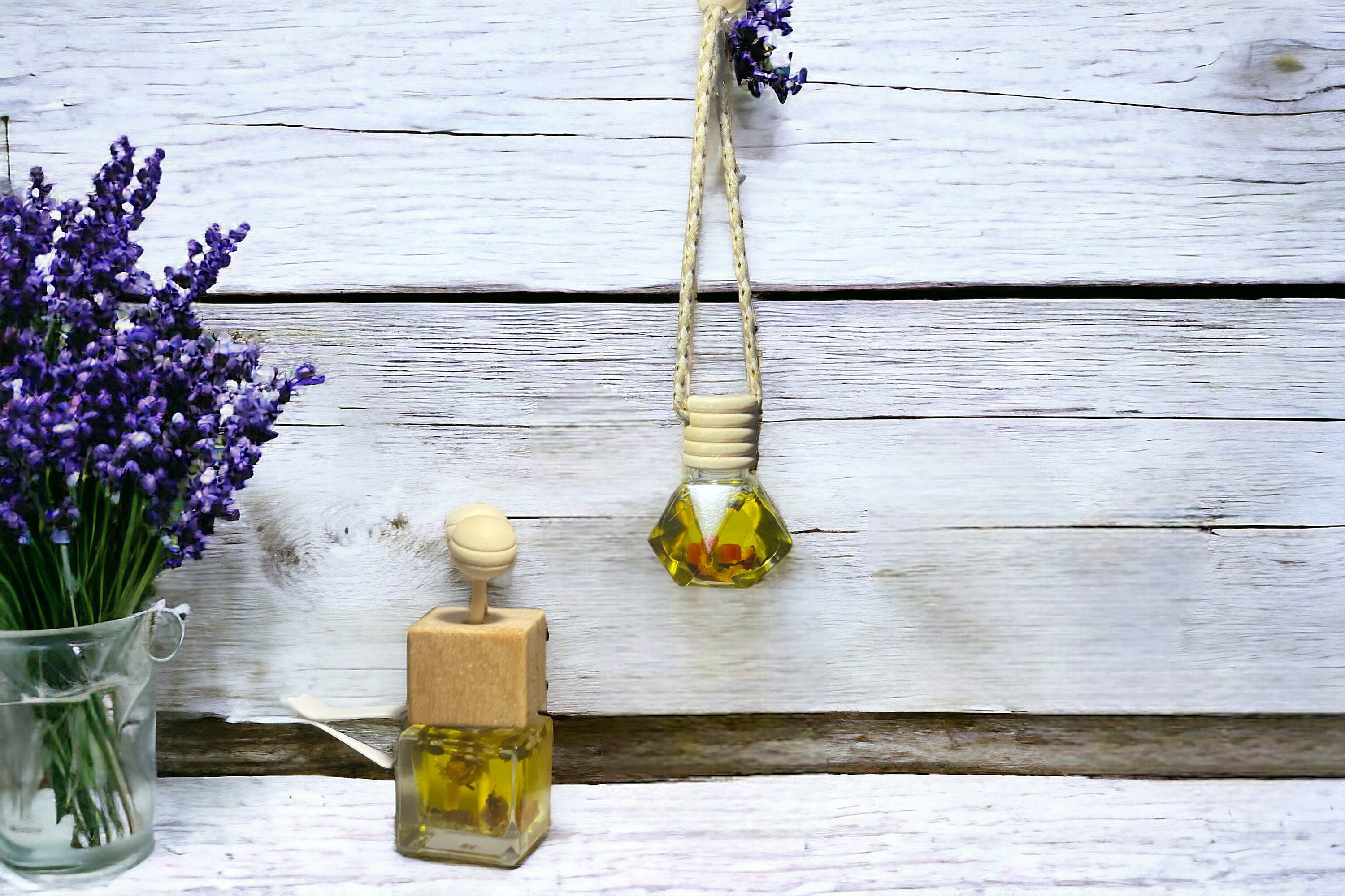 Hanging Car Diffuser L Vent Clip Car Reed Diffuser L Crystal and Herb ...