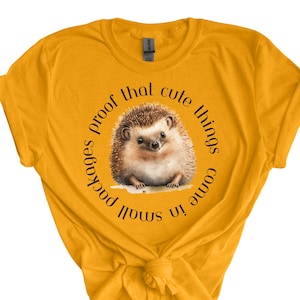 Hedgehog t-shirt, cute hedgehog t-shirt, hedgehog tee, gift for hedgehog lover, gift for her, Mom gift, hedgehog shirt