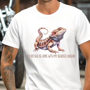 T-shirt bebaarde draak, bebaarde draakcadeau, baardagamen-huisdiereigenaar, grappig reptiel-T-shirt, cadeau reptielminnaar, bebaarde draak, baardagaam