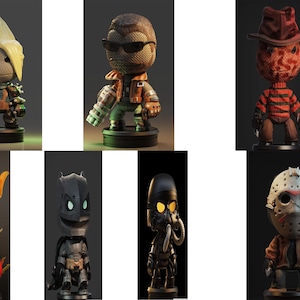 8 pieces Titans Figurine I stl files