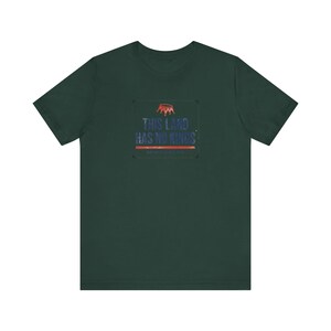No Kings T-Shirt | This Land Has No Kings Vintage Protest Tee | Anti Authoritarian Pro Democracy Shirt, America Since 1776 image 7