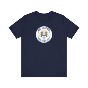 Slava Ukraini Tee | Ukrainian Trident Wheat Shirt | Heroiam Slava Tryzub Seal | Stand With Ukraine Gift image 8