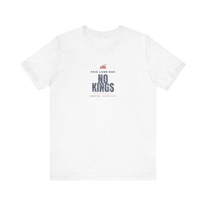 This Land Has No Kings Vintage Protest Unisex Tee image 1