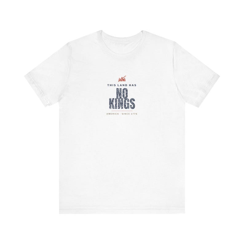 This Land Has No Kings Vintage Protest Unisex Tee image 1