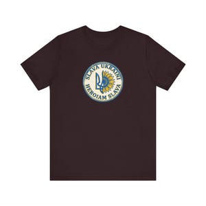 Slava Ukraini T-Shirt | Ukrainian Trident Sunflower Tee | Heroiam Slava Shirt | Stand With Ukraine Gift image 12