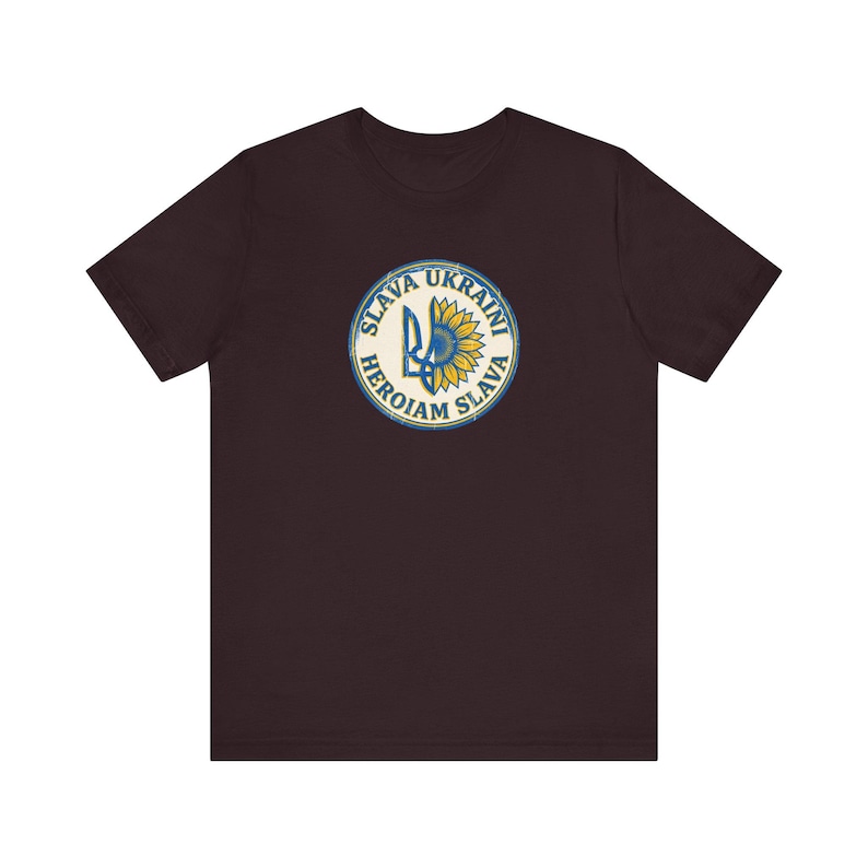 Slava Ukraini T-Shirt | Ukrainian Trident Sunflower Tee | Heroiam Slava Shirt | Stand With Ukraine Gift image 12