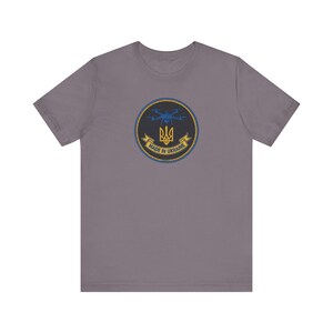ウクライナ製ドローン士気向上パッチTシャツ｜FPVクワッドコプタートライデントTシャツ｜ウクライナ製ミリタリーギフト（男性向け） 画像 10