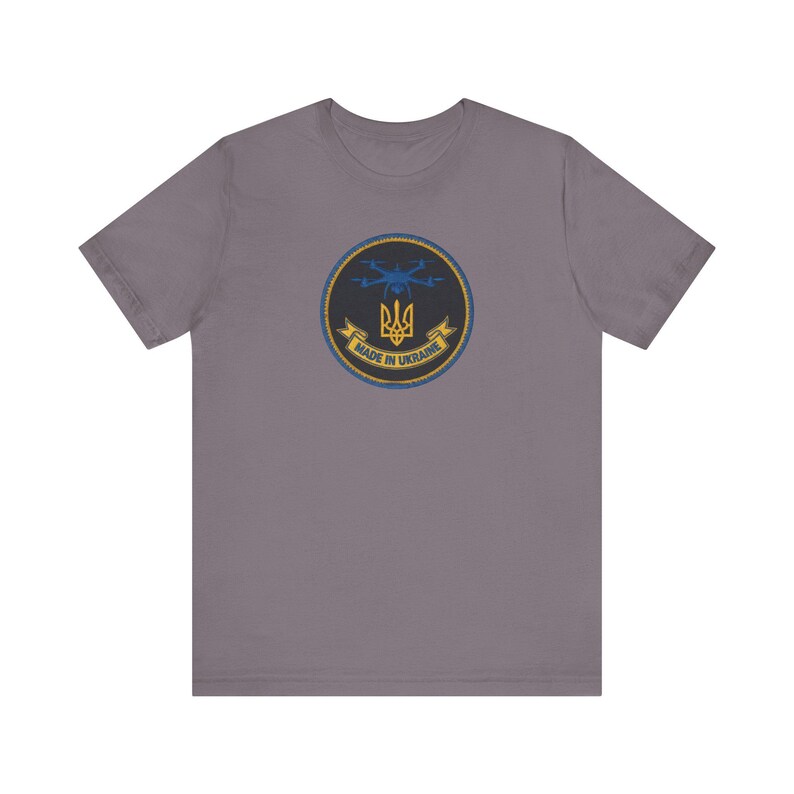 ウクライナ製ドローン士気向上パッチTシャツ｜FPVクワッドコプタートライデントTシャツ｜ウクライナ製ミリタリーギフト（男性向け） 画像 10