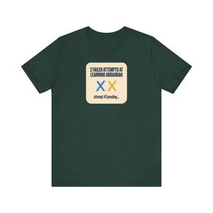 2 Failed Attempts at Learning Ukrainian T-Shirt, Funny Ukrainian Language Learner Tee, Diaspora Heritage Gift, Unisex Mova Shirt image 5