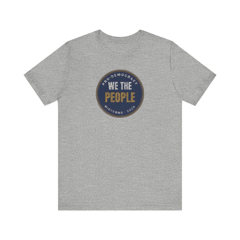 We The People Tee | Pro Democracy Midterms 2026 Shirt | Constitution Voter Gift image 6