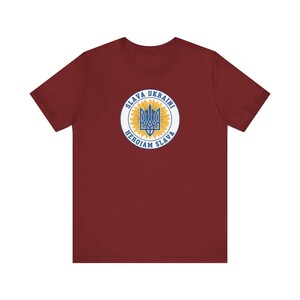 Maglietta Slava Ukraini Tridente Girasole / Maglietta T-shirt vintage con sigillo di Tryzub ucraino / Regalo "Sostieni l'Ucraina" immagine 11