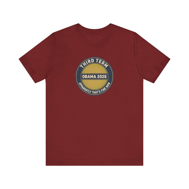 Obama 2028 T-Shirt, Funny Third Term Political Satire Tee, Apparently That's Fine Now Shirt, Democrat Gift Unisex Tee image 12