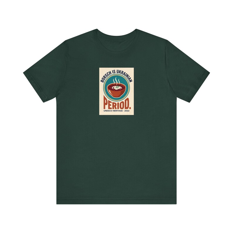 Ukrainian Borscht Tee | Borsch Is Ukrainian Period Shirt | Funny Ukrainian Food Pride Gift | Slava Ukraini Diaspora image 5