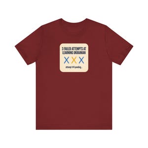 3 Failed Attempts at Learning Ukrainian T-Shirt, Funny Ukrainian Language Learner Tee, Diaspora Heritage Gift, Unisex Mova Shirt image 11