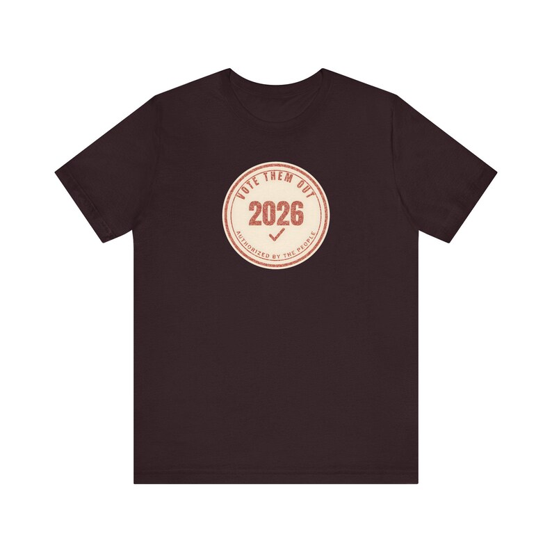 Vote Them Out 2026 Tee | Red Protest Stamp Midterms T-Shirt | Get Out The Vote Gift for Voters image 12