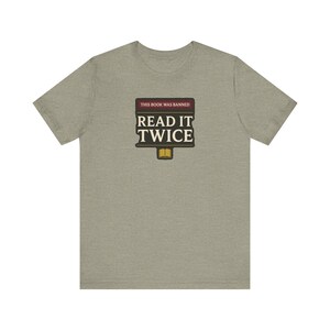 Banned Book T-Shirt | This Book Was Banned Read It Twice Dark Academia Tee | Librarian Gift Shirt image 4