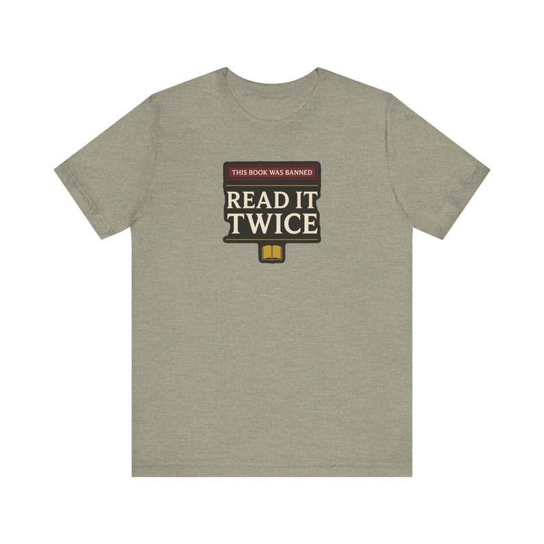 Banned Book T-Shirt | This Book Was Banned Read It Twice Dark Academia Tee | Librarian Gift Shirt image 4