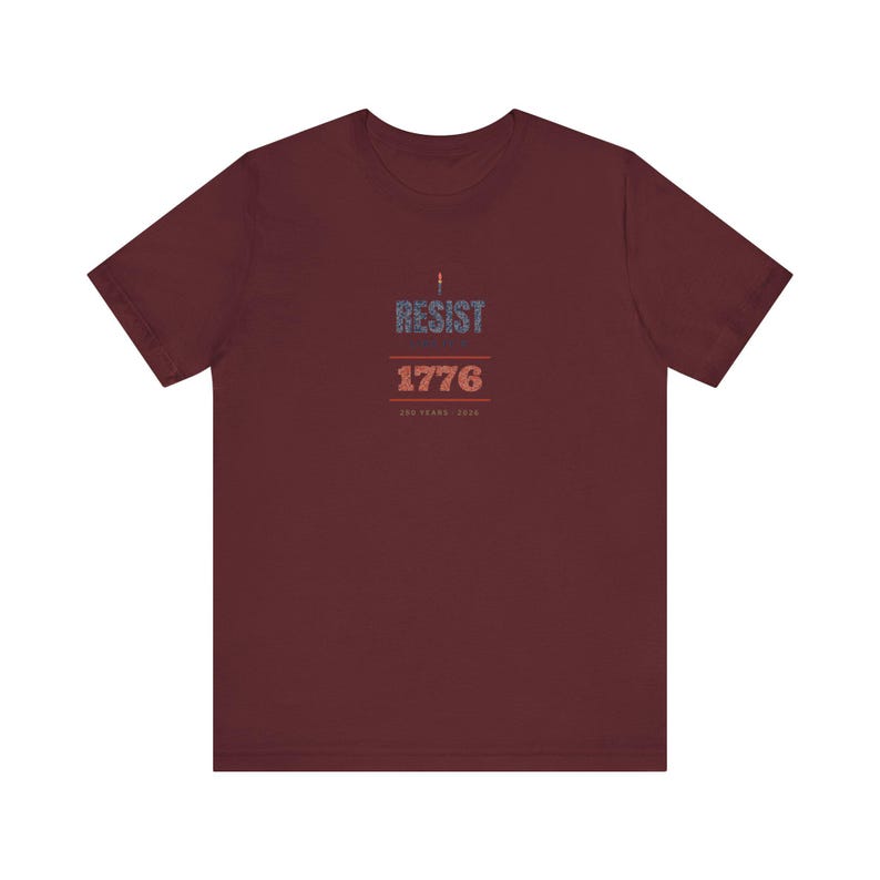 „Widerstand leisten wie 1776“-T-Shirt | Protest-T-Shirt zum 250. Jahrestag der Amerikanischen Revolution | Geschenk für Demokratie-Fans Bild 12
