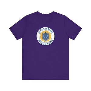 Maglietta Slava Ukraini Tridente Girasole / Maglietta T-shirt vintage con sigillo di Tryzub ucraino / Regalo "Sostieni l'Ucraina" immagine 9