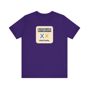 2 Failed Attempts at Learning Ukrainian T-Shirt, Funny Ukrainian Language Learner Tee, Diaspora Heritage Gift, Unisex Mova Shirt image 9