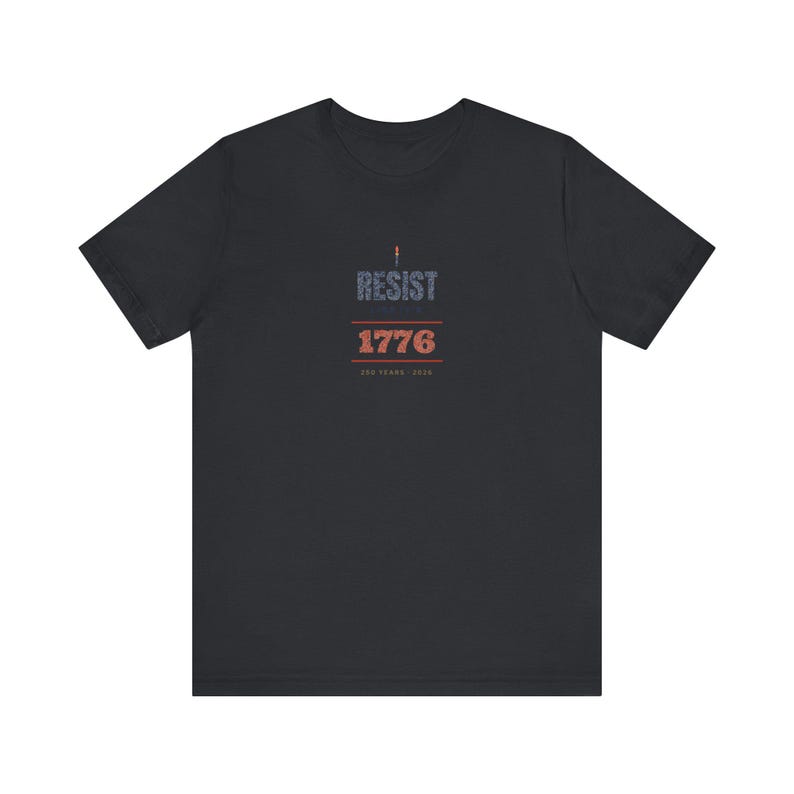 „Widerstand leisten wie 1776“-T-Shirt | Protest-T-Shirt zum 250. Jahrestag der Amerikanischen Revolution | Geschenk für Demokratie-Fans Bild 6
