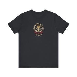 Knowledge Outlives the Match Tee | Dark Academia Book Candle T-Shirt | Banned Books Reader Gift Shirt image 2