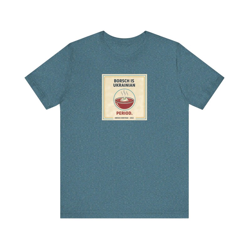 Camiseta de borscht ucraniano / Camiseta de período ucraniano / Regalo divertido para los amantes de la comida ucraniana / Slava Ukraini Diaspora imagen 7