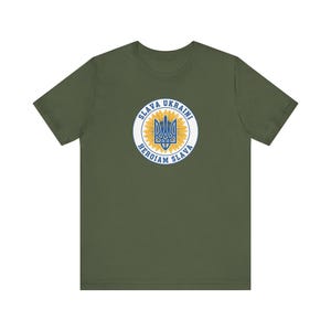 Maglietta Slava Ukraini Tridente Girasole / Maglietta T-shirt vintage con sigillo di Tryzub ucraino / Regalo "Sostieni l'Ucraina" immagine 4