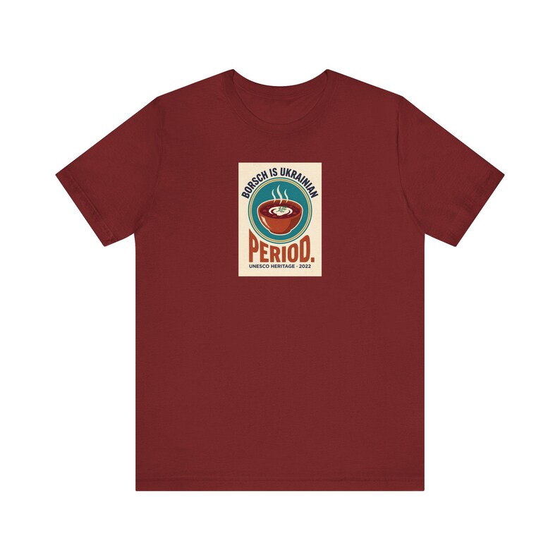Ukrainian Borscht Tee | Borsch Is Ukrainian Period Shirt | Funny Ukrainian Food Pride Gift | Slava Ukraini Diaspora image 12