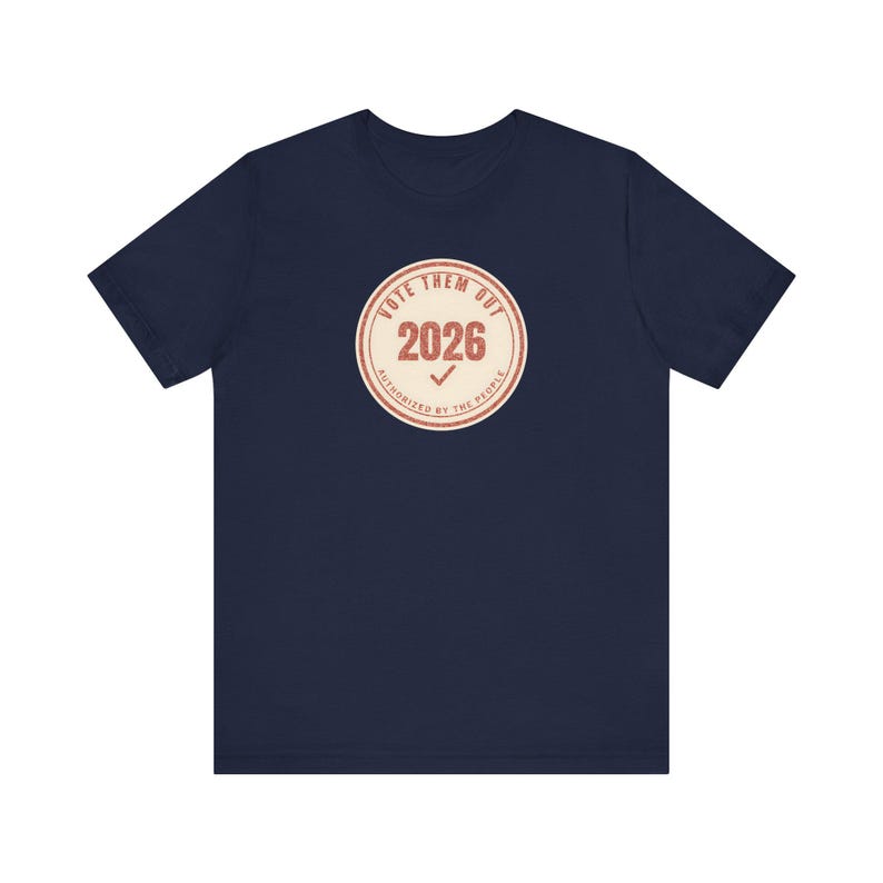 Vote Them Out 2026 Tee | Red Protest Stamp Midterms T-Shirt | Get Out The Vote Gift for Voters image 8