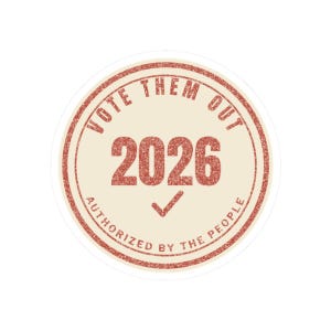 Vote Them Out 2026 Sticker | Get Out the Vote Midterms Decal | Protest Voter Gift Anti Incumbent Democracy image 10