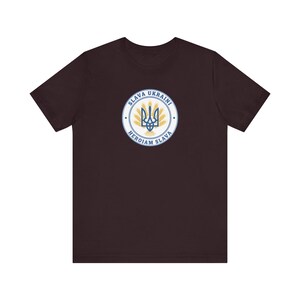Slava Ukraini Tee | Ukrainian Trident Wheat Shirt | Heroiam Slava Tryzub Seal | Stand With Ukraine Gift image 12